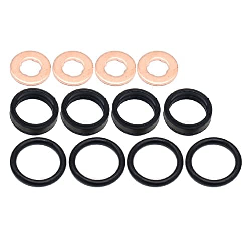 Image of Downwind Engine Fuel Injector O Ring Washer Seal Kit Compatible With Opel Zafira Signum Astra Vauxhall Vectra Omega 2003 2004 2005 2006 2007 2008