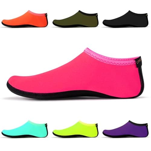 Image of Uncle Paul Water Socks - Unisex Indoor Sock Water Shoes Yoga Socks Barefoot Beach Surf Diving Home Slipper Pool for Kids Adults Rosy Size XS EU 30-32 UK 11.5/13 kidsSWA15RYXS