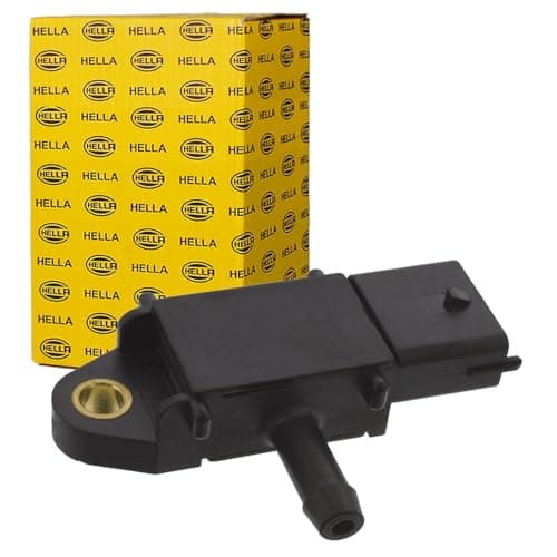 Image of HELLA 6PP 009 409-071 Sensor, exhaust pressure - 3-pin connector - Bolted