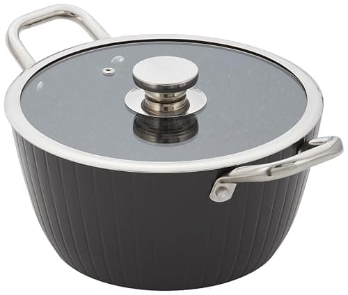 Image of Judge Evertough 24cm Casserole – 3.8L Durable Hard Anodised Aluminium with 6-Layer Non-Stick Coating