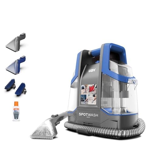 Image of VAX SpotWash Duo Spot Cleaner, For Stains, Spills & Pet Messes, Suitable for Car, Sofa, Upholstery, Compact, Handheld Cleaning Machine Includes Pet Tool & Vax 250ml Solution, CDCW-CSXA.