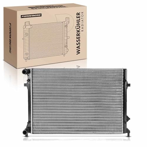 Image of Frankberg Engine Radiator Car Radiator Manual Transmission/Automatic Transmission Compatible with A3 8P1 1.8L 2006-2012 TT 8J3 2.0L 2006-2014 Leon 1P1 2.0L 2009-2012 Replace# 1K0121251K