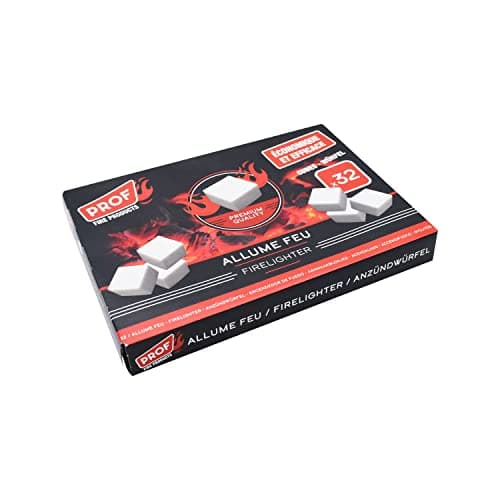 Image of PROF Set of 32 Ultra Efficient Lighting Cubes, Safe and Fast Lighting, Long Burning Time, Economical, Ideal for Fireplace, Barbecue, Wood Stove, Survival and Outdoor, 40807014