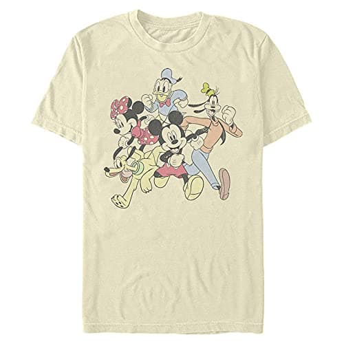 Image of Disney Men's Group Run T-Shirt, Cream, Medium