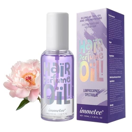Image of immetee Hair Perfume Oil, Floral Hair Perfume Spray, Long-lasting Fragrance, Hair Oil Moisturize Hair. 100ml (100ML, LAMPROCAPNOS SPECTABILIS)