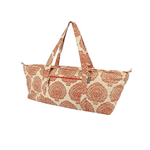 Image of Yoga-Mad Large Yoga Mat Bag | Full Zip Yoga Bag | Unisex Carrier | Stores Mat and Accessories | Suitable for Pilates, Yoga, Gym, Fits Most Mat Sizes (Orange)