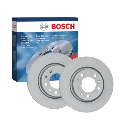 Image of Bosch BD2173 Brake Disc Set - 266 mm Vented High-Carbon Disc - Front Axle - ECE-R90 Certified - Great Cooling and Noise Suppression, Advanced Corrosion protected - 1 Set of 2 Discs