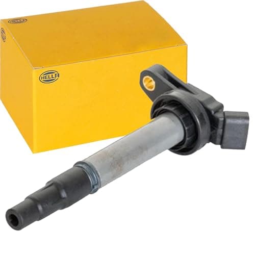 Image of HELLA 5DA 358 000-461 Ignition Coil - 12V - 4-pin connector - Flush-Fitting Pencil Ignition Coils - Bolted