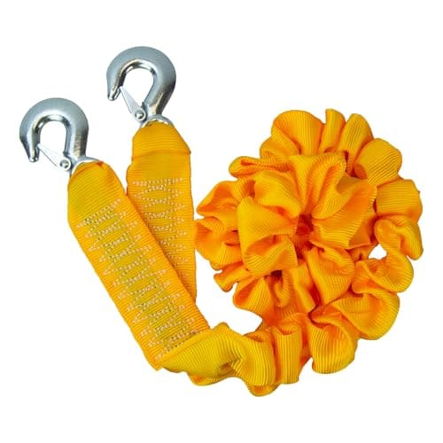 Image of AA 4T Heavy Duty Tow Rope AA6226 – Yellow Strap-Style Towing Belt For Car Breakdowns Other Vehicles Up To 4 Tonnes