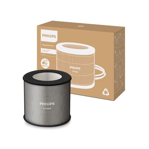 Image of Philips Original Replacement Filter for 800 & 900 Series AC0819, AC0820, AC0920, AC0921 Air Purifiers, HEPA NanoProtect, 12 Months Lifetime, Black/White (FY0900/30)