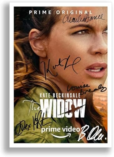 Image of The Widow Cast Signed Autograph A4 Poster Photo Print Picture TV Amazon Show Series Season Framed DVD Boxset Memorabilia Gift (A3 POSTER ONLY)