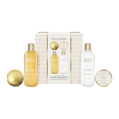 Image of Baylis & Harding Sweet Mandarin & Grapefruit Indulgent Bathing Gift Set - Vegan Friendly