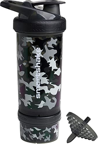 Image of Smartshake Revie Protein Shaker Bottle 750 ml | Leakproof Gym Shaker Drink Bottle for Protein Shakes | BPA Free Protein Powder Shaker Cup for Men & Women | Camo Black