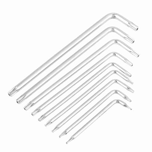 Image of Walfront 9pcs L Shape Hex Wrench Torx T6 T7 T8 T9 T10 T15 T20 T25 T27 Key Star Key Spanners Universal Key for Bike Car Home Appliances Repair Tool Hand Tool Kits