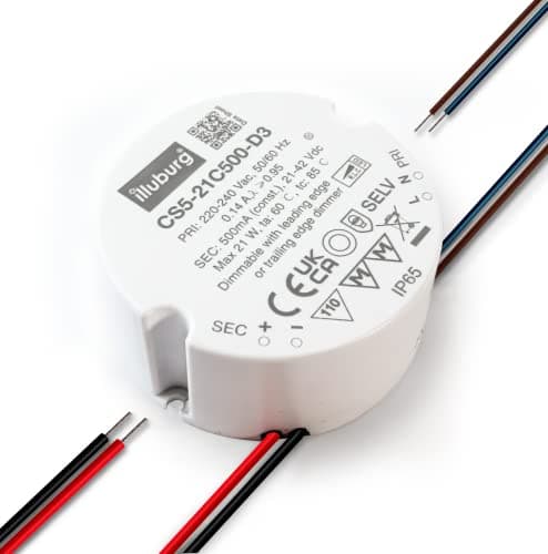Image of illuburg LED Driver Dimmable TRIAC 500mA Constant Current 10.5W - 20W Flickerfree LED Power Supply Transformer