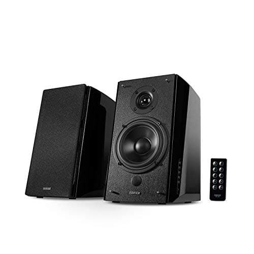 Image of Edifier R2000DB Bluetooth Active Bookshelf Speakers - Powered Near-Field Studio Monitors Computer Speaker - Optical Input - 120 Watts RMS - Black