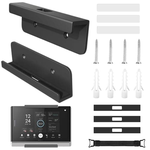 Image of VINEST Universal Tablet Wall Mount, Compatible Laptop Ipad Wall Mount, Versatile Tablet Holder with Back Sticker, for Ipad Wall Holder with Double-Sided Tape and Screw Installation, for Bedroom