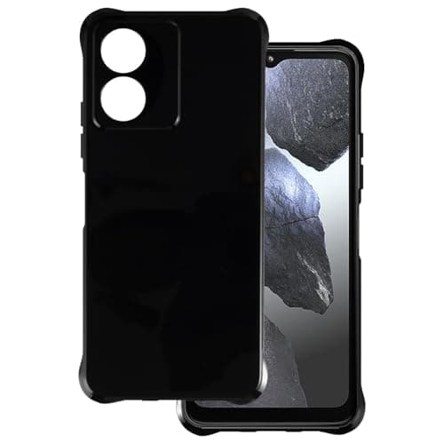 Image of OAGELIM Case Compatible with HMD Key 4G Case Shockproof TPU Soft Flexible Gel Protective Phone Cover with Anti-Scratch & Military-Grade Anti-Drop (Black)