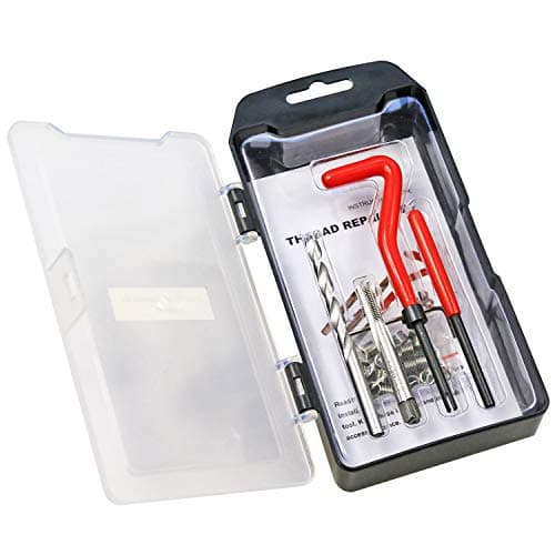 Image of BestsQ Thread Repair Kit, M6 x 1.0mm Metric Thread Repair Insert Kit Compatible Hand Tool Set for Auto Repairing (M6-1.0)