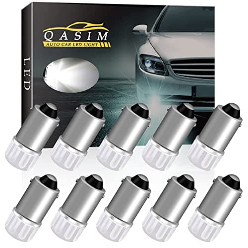 Image of Qasim 10Pcs T4W BA9S 53 57 1895 64111 3030 1W 1SMD 1-LED RV Car Front Side Marker Indicator Interior Reverse Corner Light LED Bulb 12V DC White