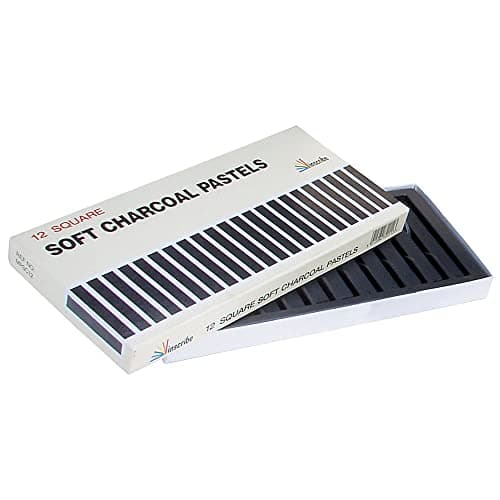 Image of Inscribe Charcoal Soft Pastels - 12 Colours
