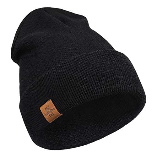Image of Wmcaps Beanie for Men, Comfortable Breathable Soft Beanie, Winter Hats for Women and Men, Gifts for Him/Her (Black)