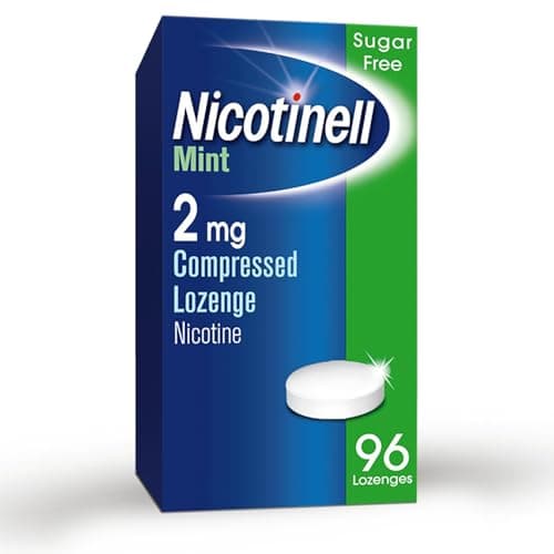 Image of Nicotinell Mint Lozenge 2mg (96 Lozenges), Stop Smoking Aid, Sugar Free Nicotine Lozenges, Fresh Mint Flavour, 2mg Extra Strength for Heavy Smokers, Quit Smoking Aid