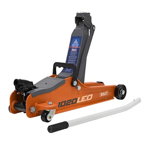 Image of Sealey 2 Tonne Trolley Jack, Car Jack, Low Profile Short Chassis - Orange - 1020LEO