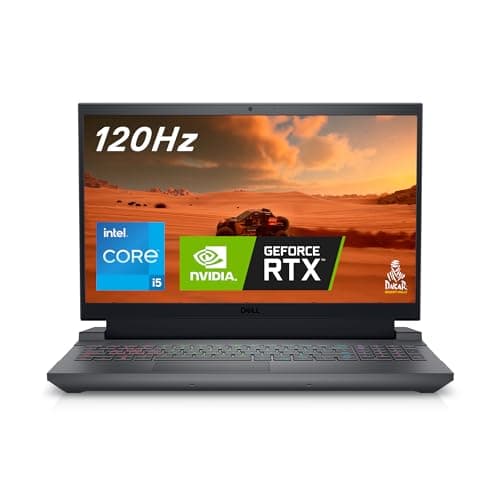 Image of Dell G15 5530 15.6" FHD 120Hz Gaming Laptop, Intel Core i5-13450HX, NVIDIA GeForce RTX 3050 6GB, 16GB RAM, 512GB SSD, Windows 11 Home, English-UK Backlit Keyboard, Dark Shadow Grey