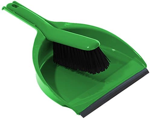 Image of Cleenol 191222/G Dustpan and Stiff Brush - Green