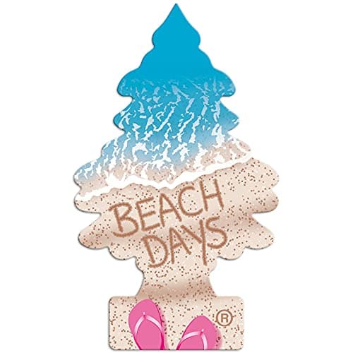 Image of Little Trees Air Freshener Tree MTR0086B Beach Days Fragrance For Car Home Boat Caravan - 24 Pack
