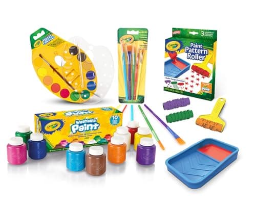 Image of CRAYOLA® Paint extravaganza Activity Set, Art& Craft Value, Home and Back to School Painting Supplies, Gift for Kids, Age 5, 6,7,8,9+