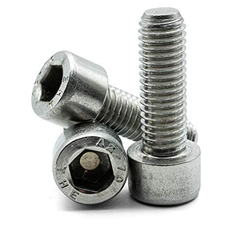 Image of M2 (2mm X 5mm) Socket Cap Screw Hex Head Allen Bolts A2 Stainless Steel (Pack of 20)