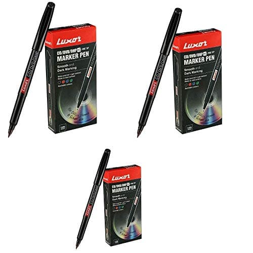 Image of Luxor CD-DVD Permanent Marker Pen (Pack of 10)