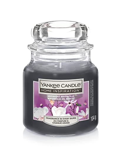 Image of Yankee Candle Home Inspiration Range Midnight Magnolia Scent in Small Jar 104g