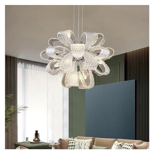 Image of Luxury Glass G9 Led Pendant Lights Living Room Chrome/Gold Metal Hanging Lamp Bedroom Fixtures,Chandelier