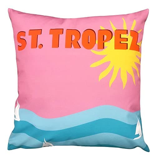 Image of furn. Tropez Outdoor Cushion Cover, Polyester, Multi, 43 x 43cm