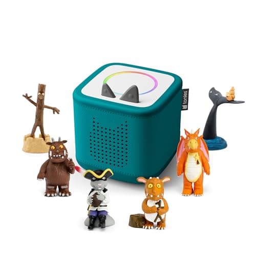 Image of Toniebox 2 Audio Player Julia Donaldson Bundle for Kids 3+ with Stick Man, Snail and Whale, Smartest Giant in Town, Gruffalo, Zog, Highway Rat, and Gruffalo’s Child - Tropical Teal
