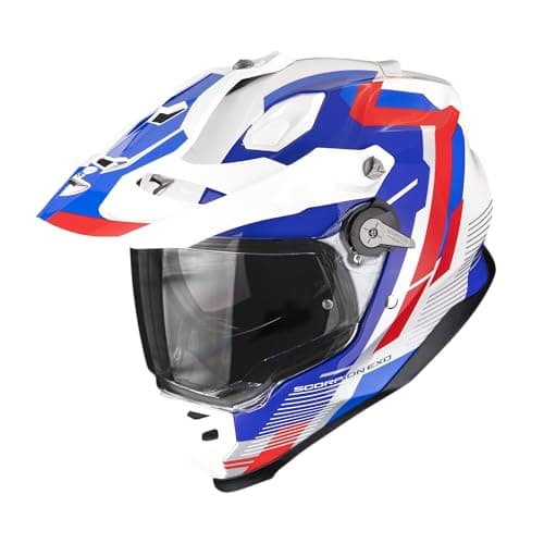 Image of Scorpion ADF-9000 Air Patrol Enduro Helmet, White/Blue/Red, L (58/59)