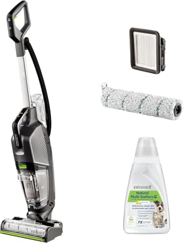 Image of BISSELL CrossWave HydroSteam PET, Wet and Dry Vacuum Cleaner, Mop & Dries in One, Vacuum Cleaner with Steam Function, Floor Cleaner for Pet Owners, Multi-Surface Wet Vac, 76 dB, Corded, 3517E