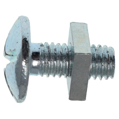 Image of Metalmate Zinc-Plated Roofing Bolt & Square Nut M5 x 12mm Box of 50