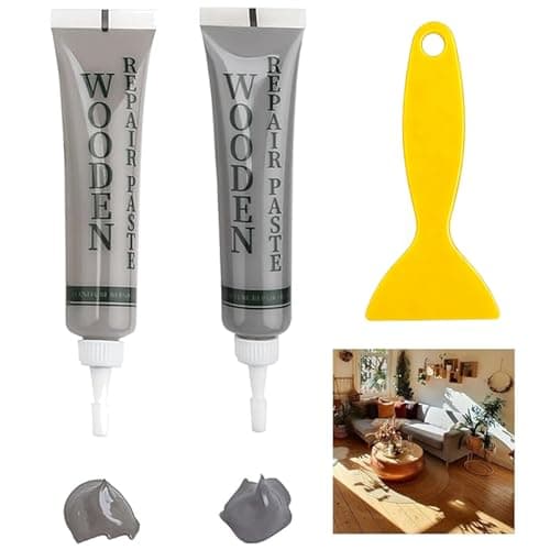 Image of Laminate Floor Repair Kit, Wood Filler, Wood Putty, Wood Repair Kit, Vinyl Floor Repair Kit, Laminate Worktop Repair Kit for Wooden Floor Furniture Scratch Repair