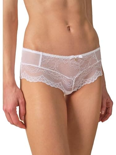 Image of Gossard Women's Superboost Lace Non-padded Plunge Bra Briefs, White, S UK