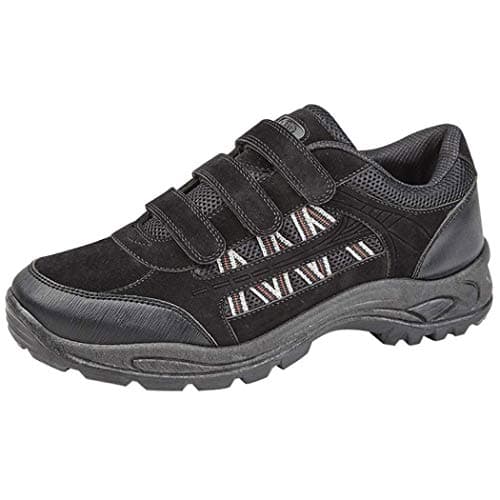 Image of DEK ASCEND Triple touch fastening Trek & trail Shoe, Black, 10 UK