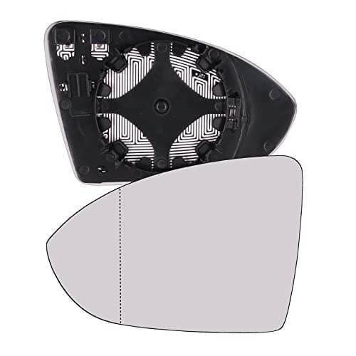 Image of KYYET Left Side Wing Mirror Glass Compatible with vw Golf MK7 2013-2020 Power Heated White