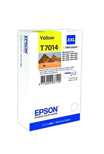 Image of Epson T7014 Yellow Genuine, XXL High Yield Ink Cartridge DuraBrite Ultra