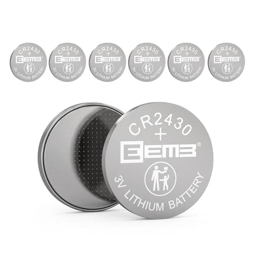 Image of EEMB 6-Pack CR2430 Battery 3V Lithium 2430 Button Coin Cell Batteries DL2430 BR2430 for Remote Controls, Car Key Fobs, Electronic Candles, Glucose Monitors & Smart Devices