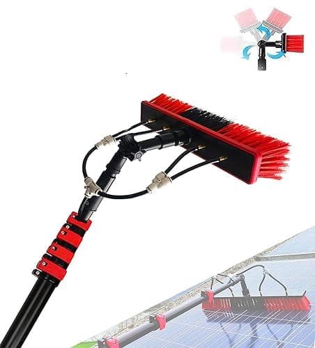 Image of Telescopic Watering Set (3.65m-11m) with Brush for Car Wash & Solar Panel Cleaning – Includes 20m Hose for Residential & Commercial Use Perfect for Long Reach Cleaning Solutions