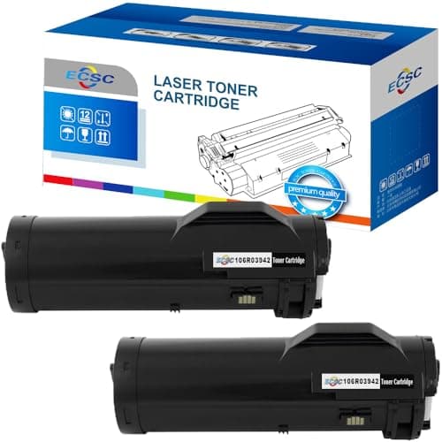 Image of ECSC Toner Cartridge 106R03942 For Printer, Compatible With Xerox VersaLink B600 B600DN B605 B605S B605V_s (Black, 2-Pack)