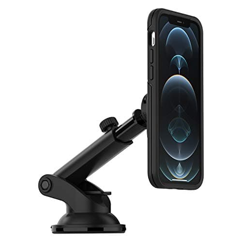 Image of OtterBox Wireless Car Dashboard and Windshield Mount for MagSafe, Strong Magnetic Alignment and Attachment with MagSafe, Easily Adjustable and Secure Design, Compatbile with iPhone, Black